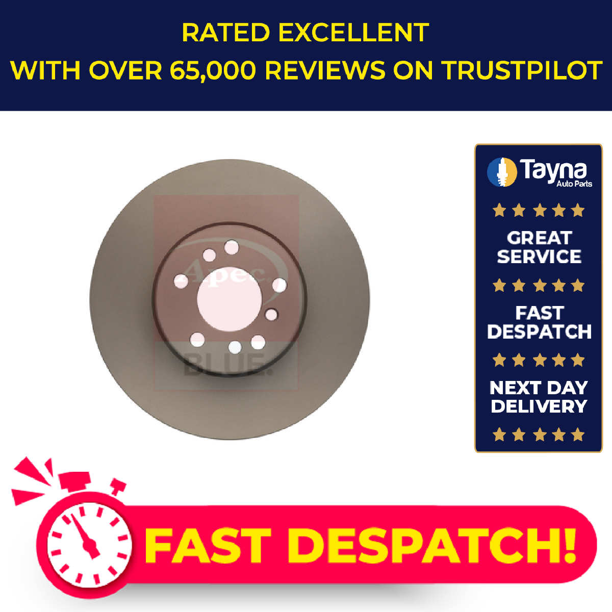 2x Brake Discs Pair Vented fits BMW 330 E46 3.0 Front 00 to 06 325mm Set Quality