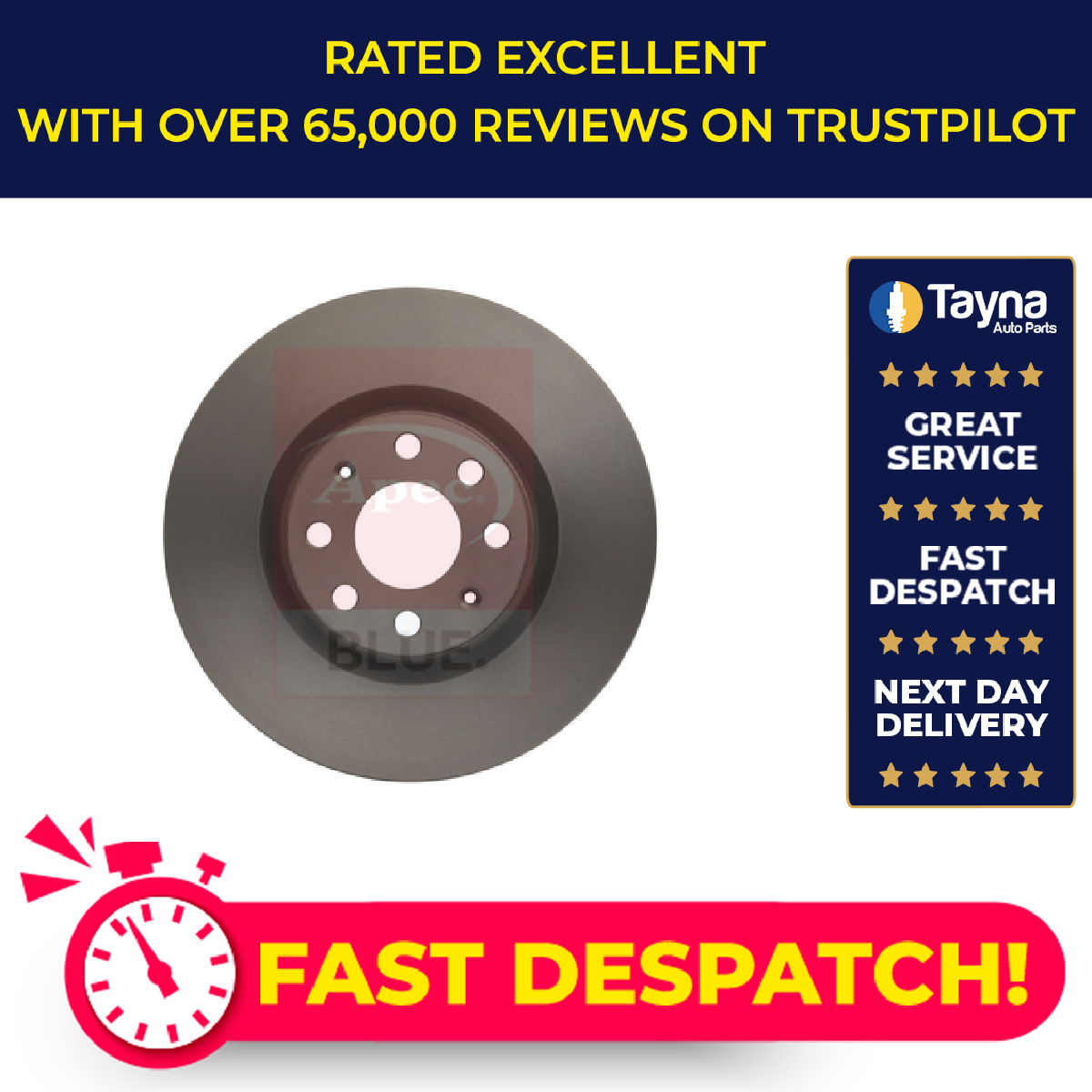 2x Brake Discs Pair Vented fits FIAT PUNTO EVO 199 1.6D Front 09 to 12 955A3.000