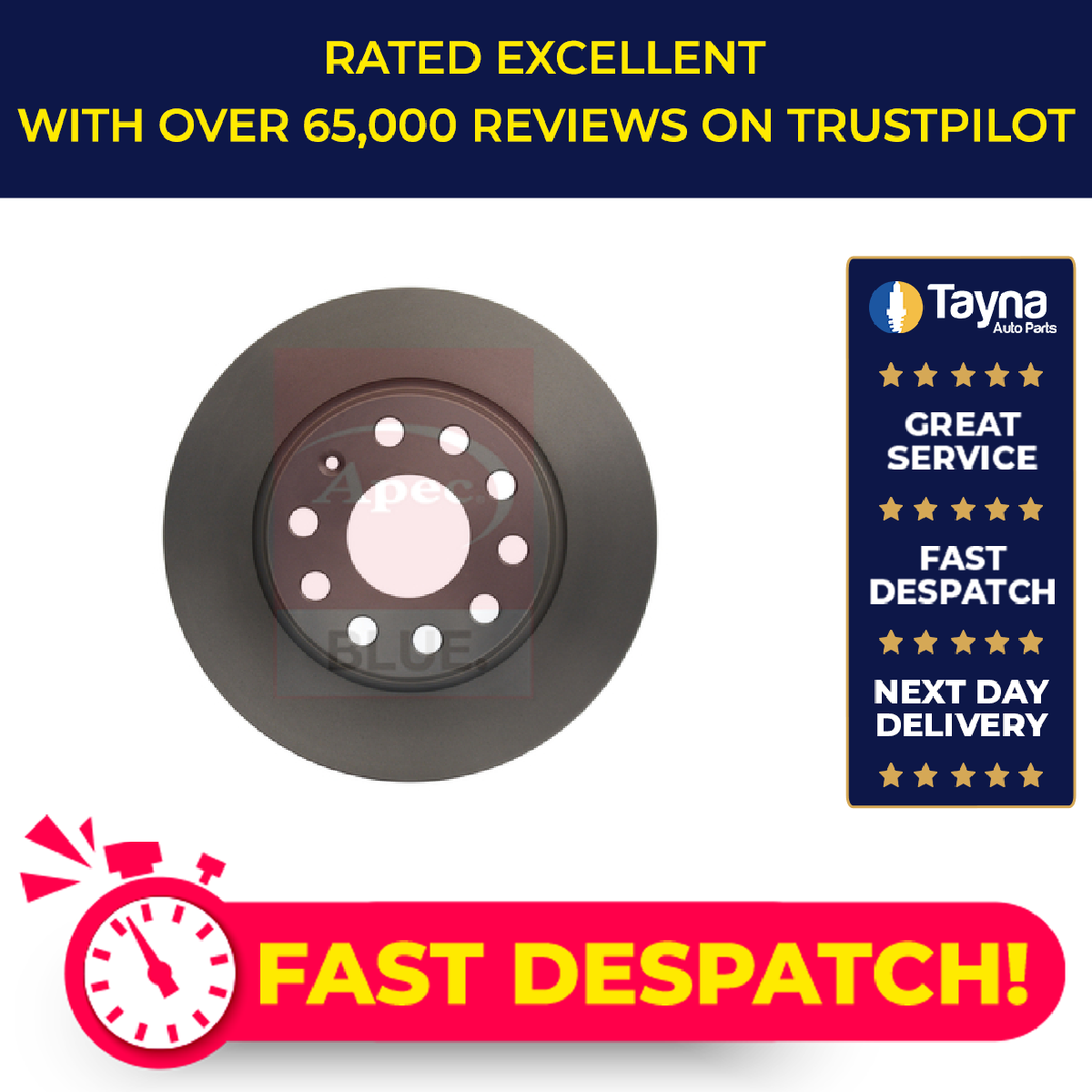 2x Brake Discs Pair Solid fits SEAT ATECA KH7 Rear 2.0 2.0D 2016 on 272mm Set