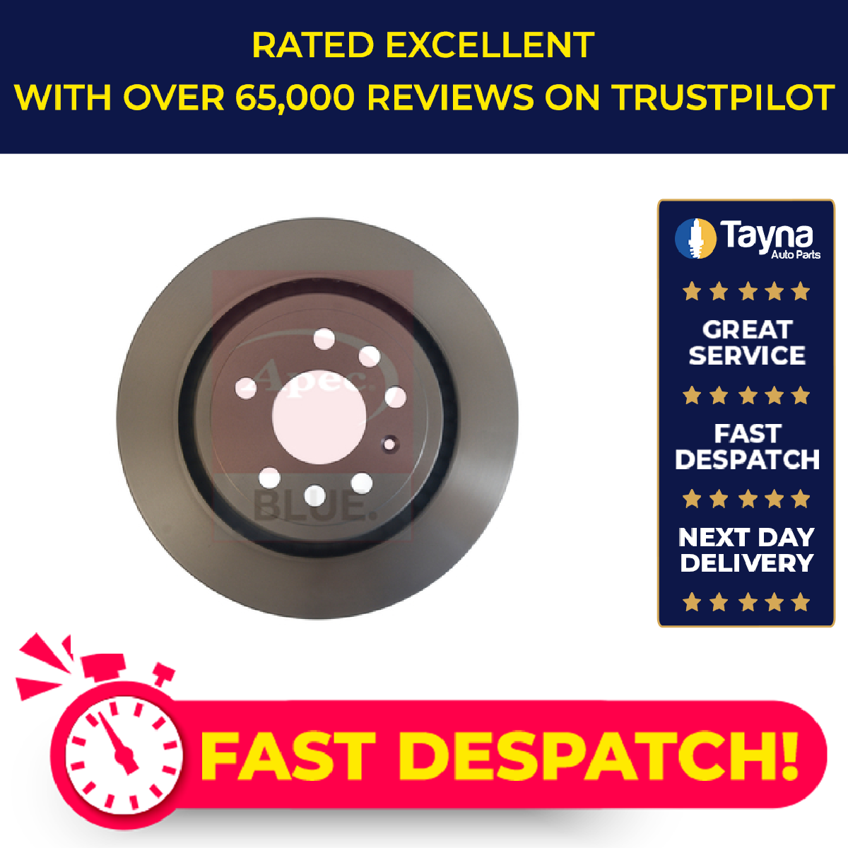 2x Brake Discs Pair Vented fits SAAB 9-3 YS3F 2.8 Rear 05 to 15 292mm Set New