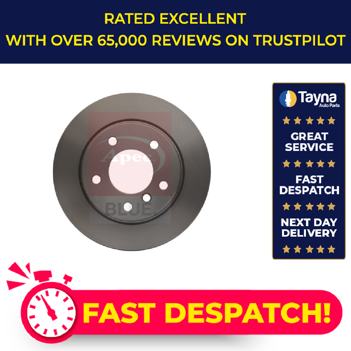 2x Brake Discs Pair Solid fits BMW 116 E81, E87 1.6 Rear 04 to 11 280mm Set New