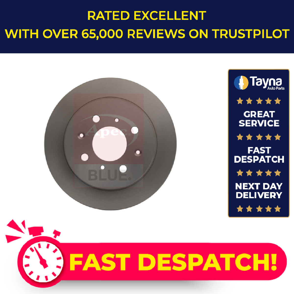 2x Brake Discs Pair Solid fits HONDA JAZZ Mk3 1.4 Rear 2008 on L13Z1 239mm Set