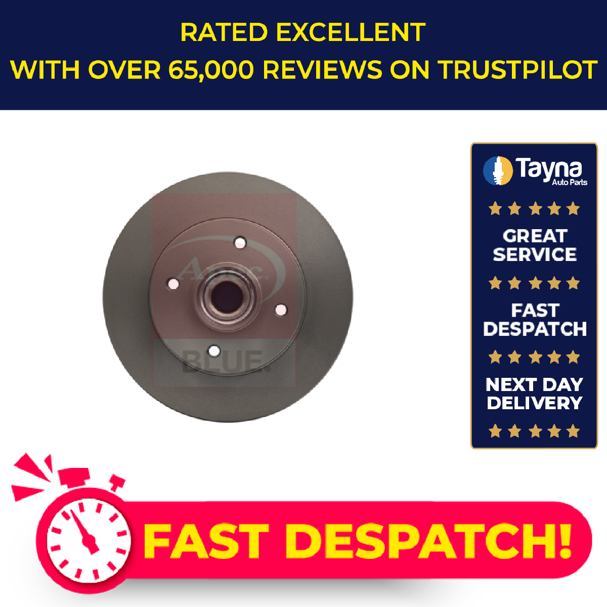 2x Brake Discs Pair Solid fits PEUGEOT 208 Mk1 1.4 Rear 12 to 19 249mm Set New
