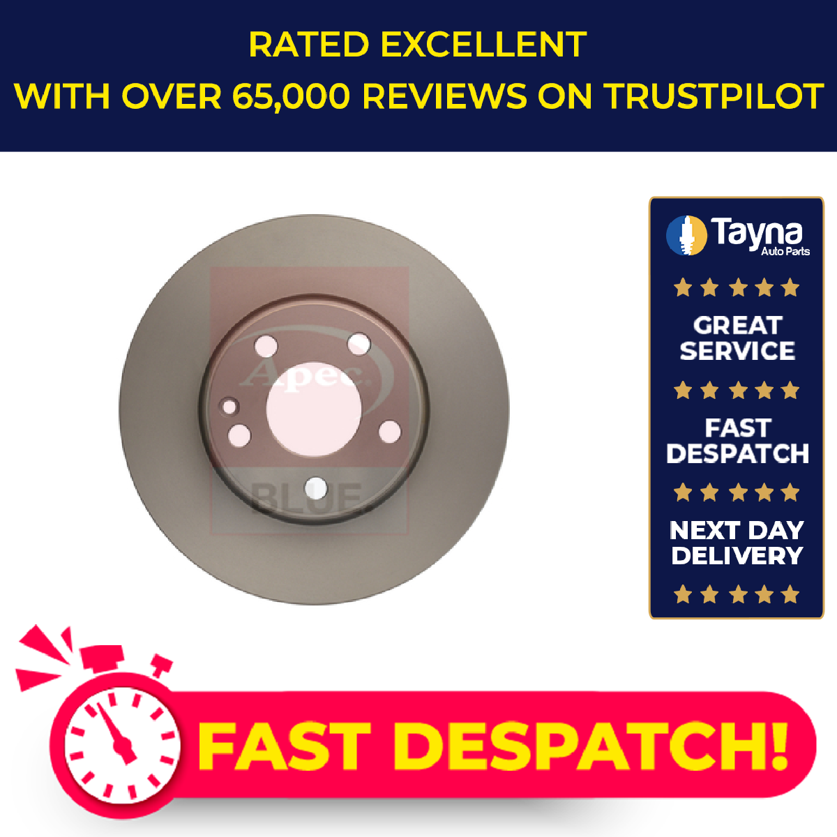 2x Brake Discs Pair Vented fits MERCEDES A160 W176 1.5D Front 13 to 18 280mm Set