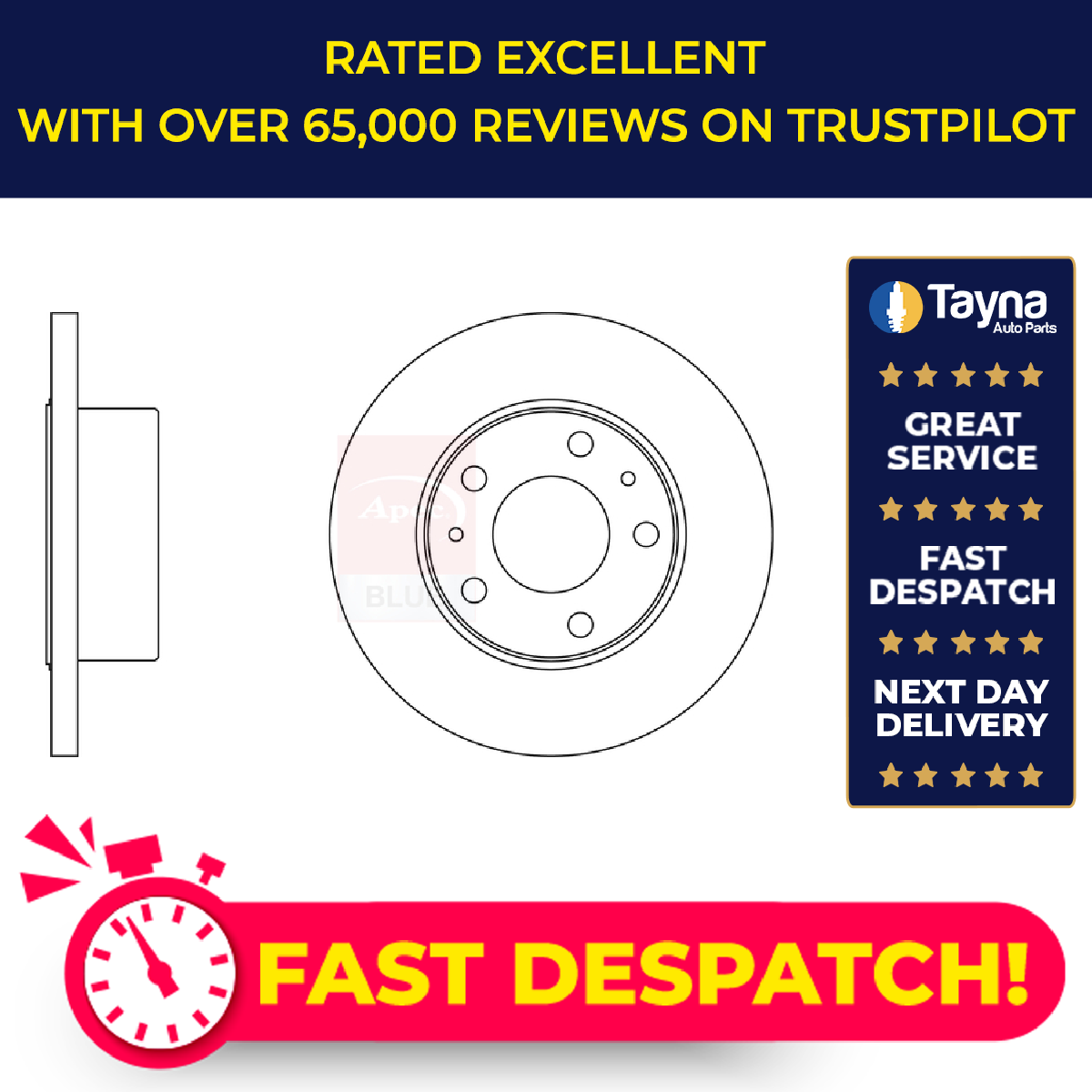 2x Brake Discs Pair Solid fits IVECO DAILY Mk3 2.3D Rear 02 to 07 276mm Set New