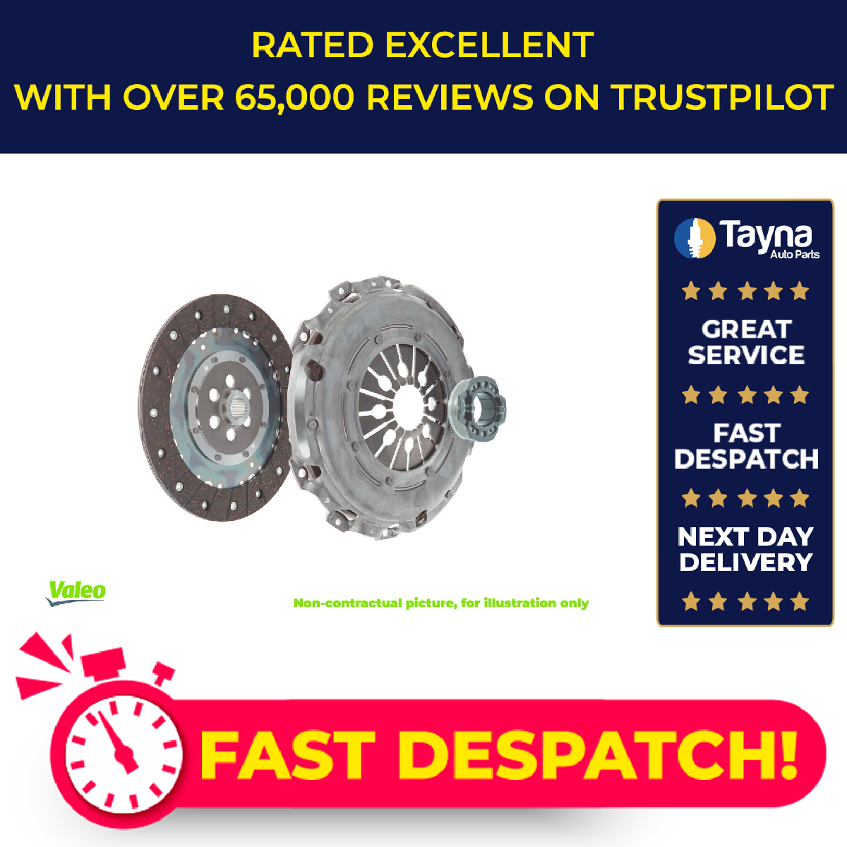 Valeo Clutch Kit 3pc (Cover+Plate+Releaser) 821313 [PM511333]