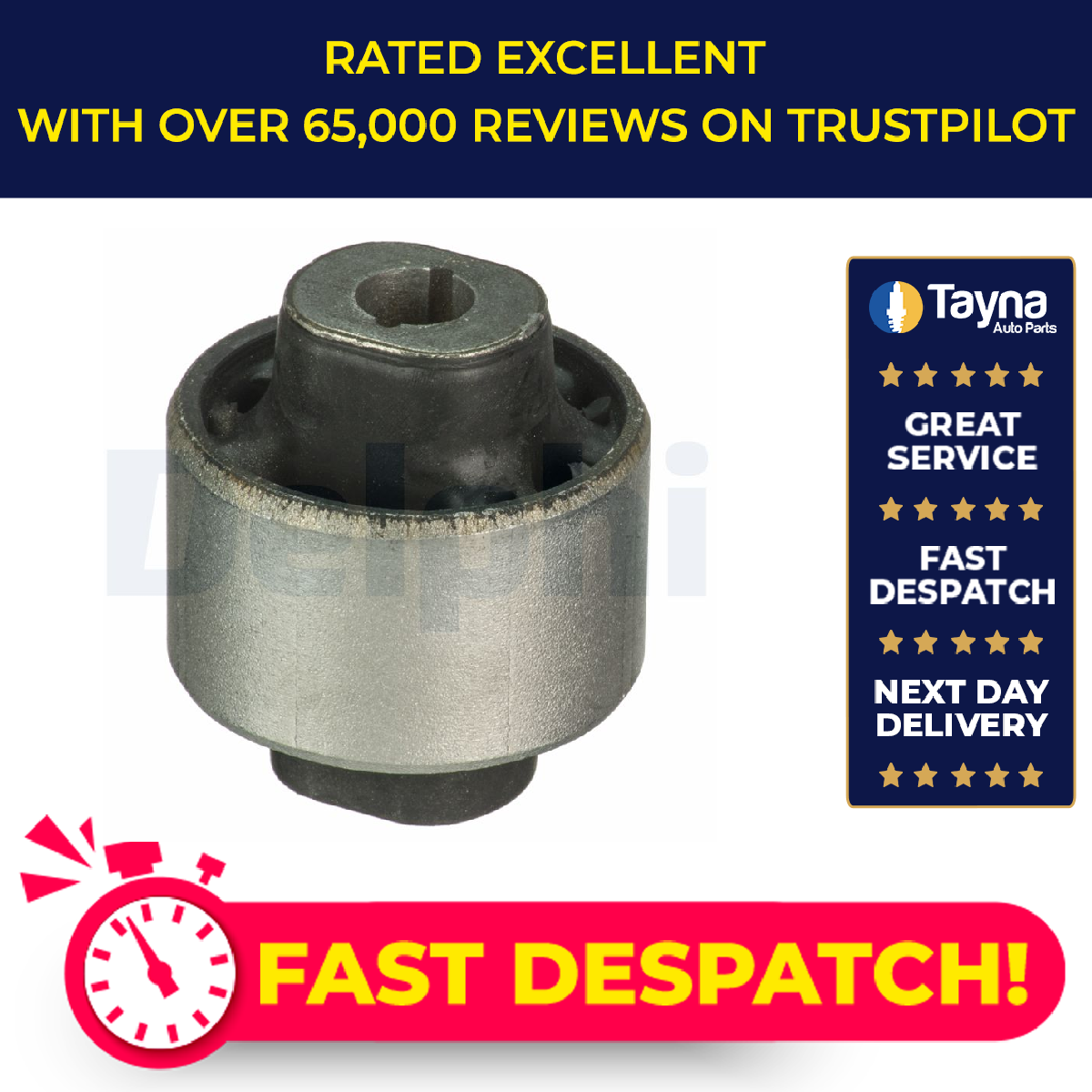 Delphi Wishbone / Control / Trailing Arm Bush TD1703W [PM1762574]