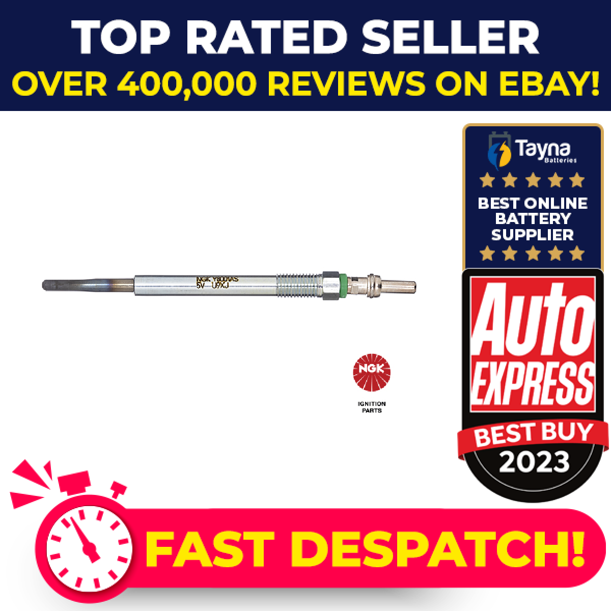 Glow Plugs Set 4x fits CITROEN NGK 5960E6 5960K6 9683195280 Quality Guaranteed
