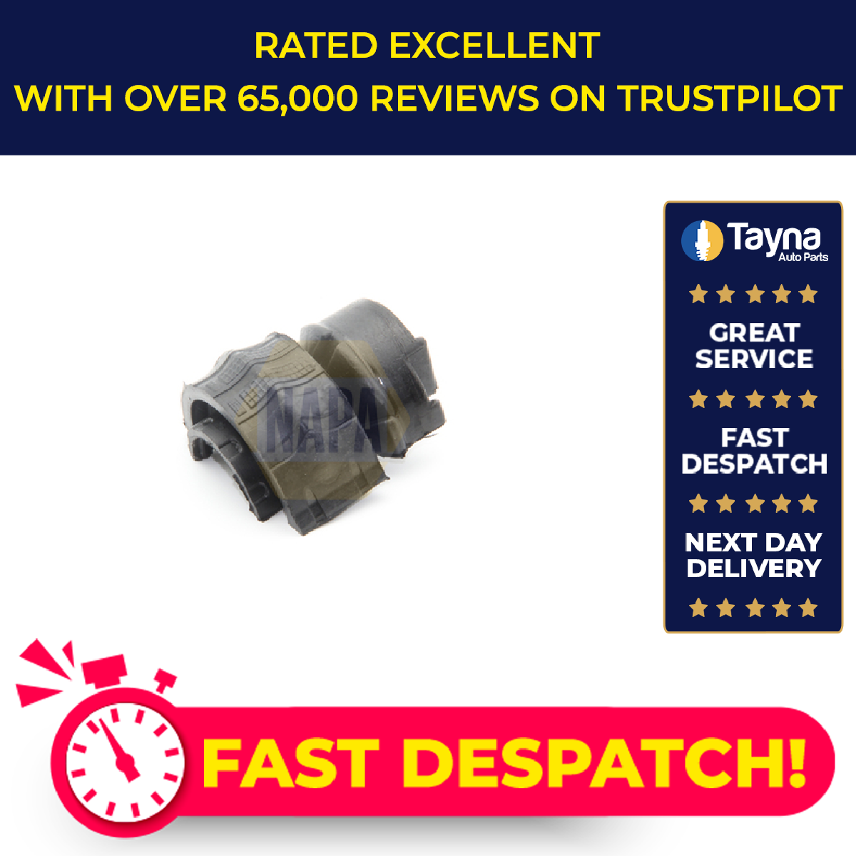 NAPA Wishbone / Control / Trailing Arm Bush Rear Left or Right NST8474 [PM2676557]