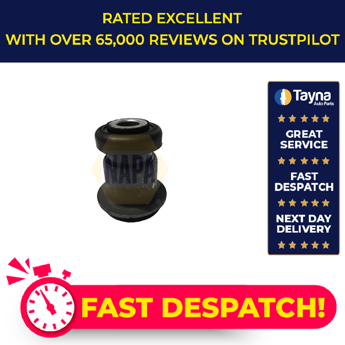 NAPA Wishbone / Control / Trailing Arm Bush Front Lower NST8511 [PM2676594]