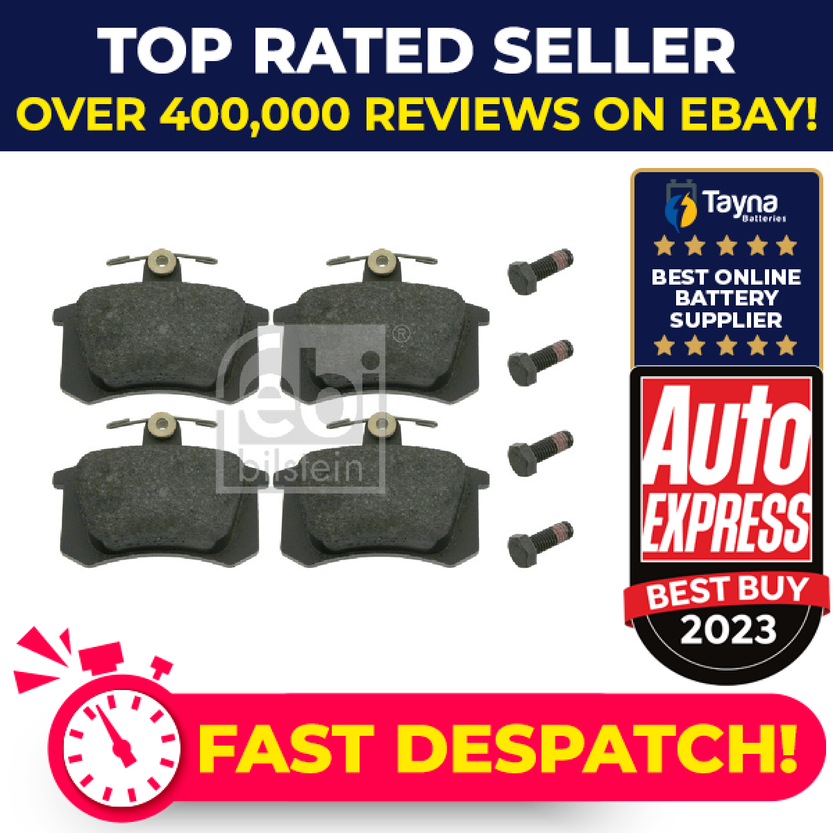 Febi Brake Pads Set Rear 16144 [PM556660]