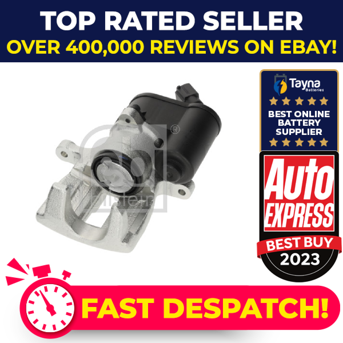 Brake Caliper fits AUDI A6 Allroad C6 2.7D Rear Left 06 to 11 4F0615403C Febi