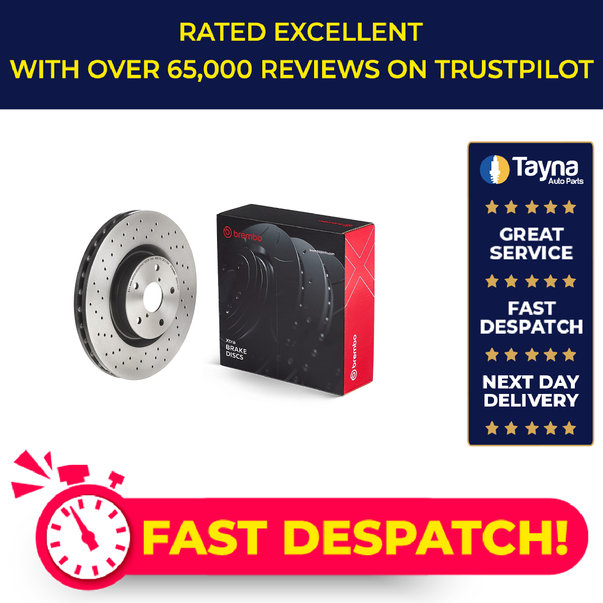 2x Brake Discs Pair Vented fits SUBARU IMPREZA GD, GDB 2.0 Front 01 to 05 EJ207