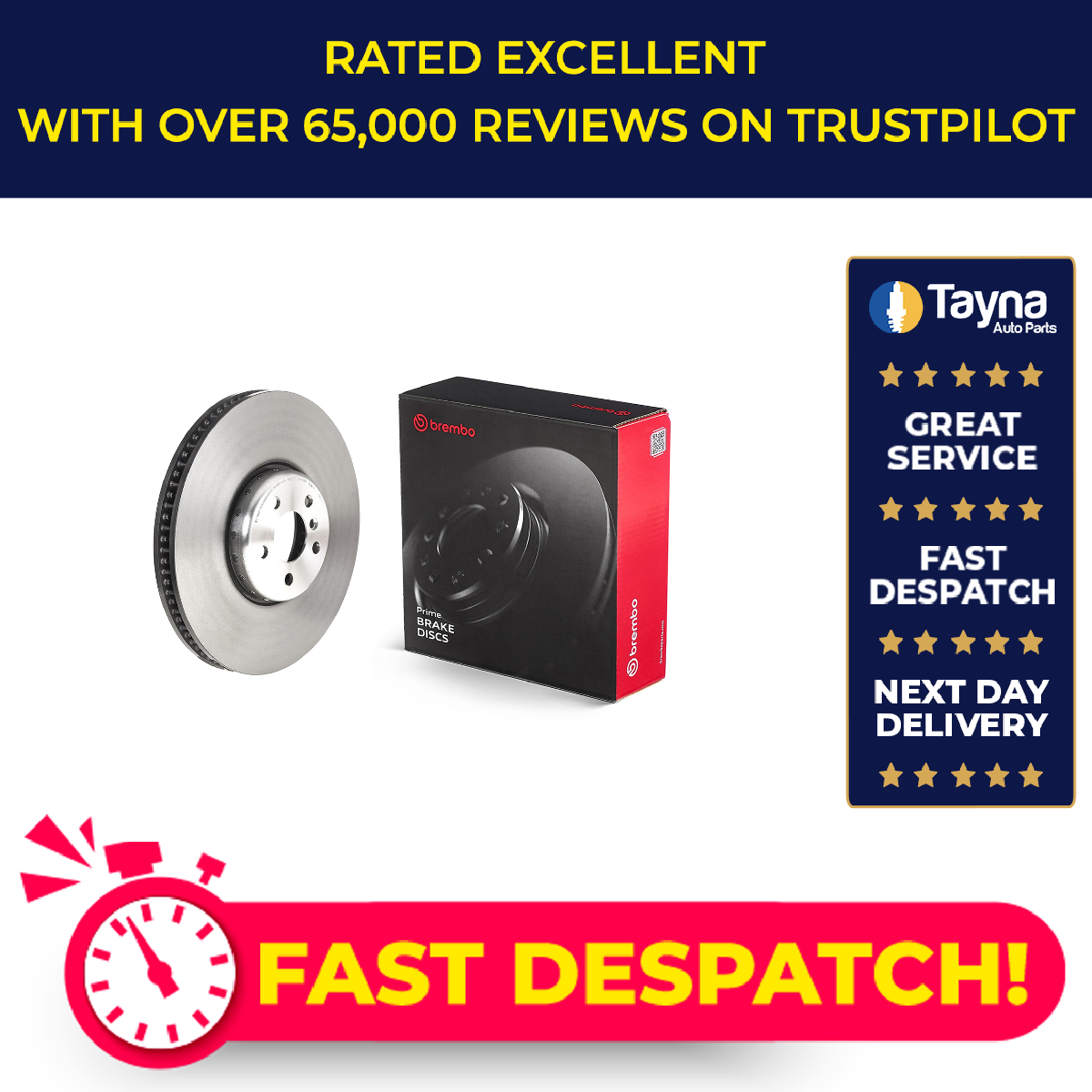 Brake Disc Single Vented fits BMW 620F G32 2.0D 2020 on 374mm Brembo 34106880077