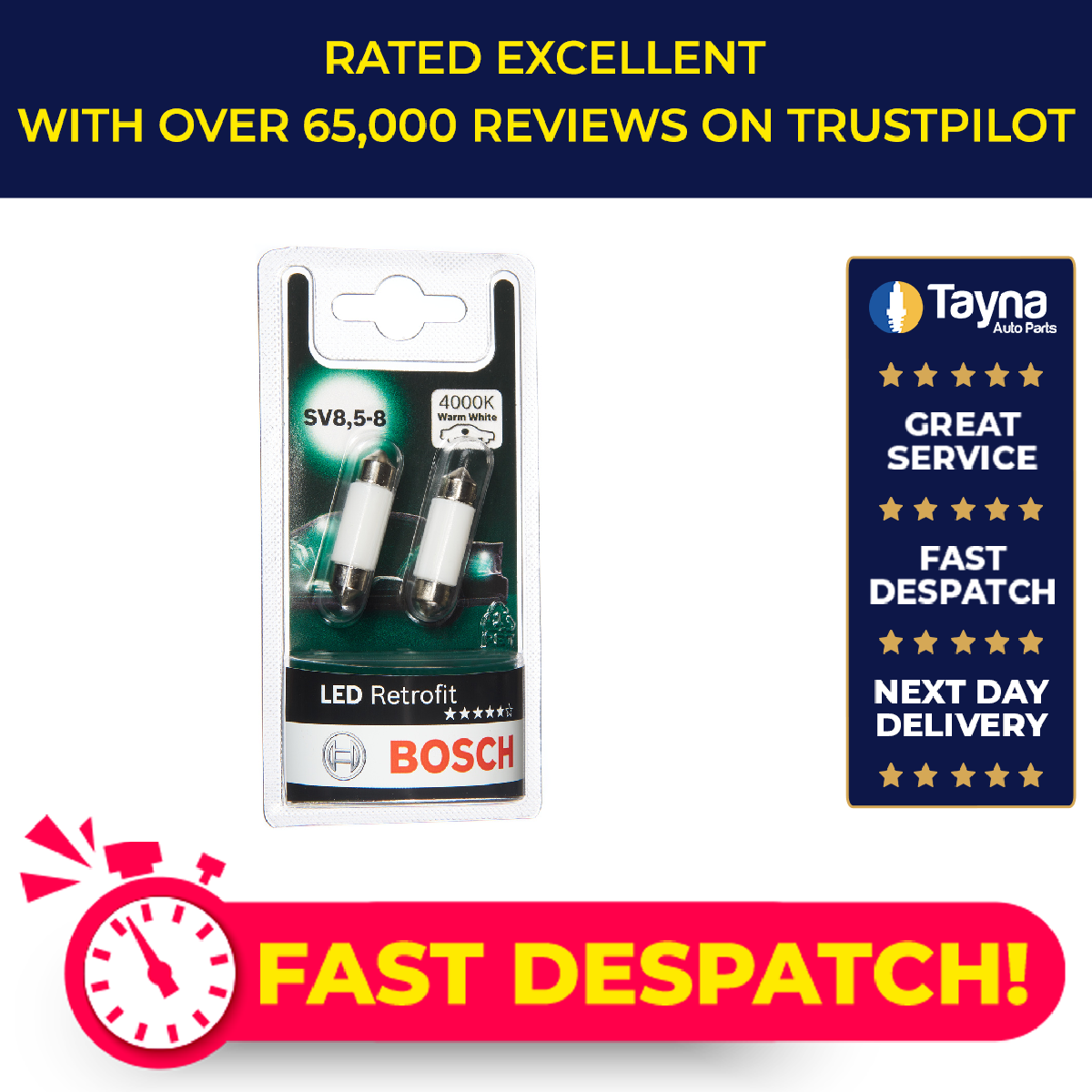 Bosch Bulb, licence plate light 1987301502 [PM1334991]