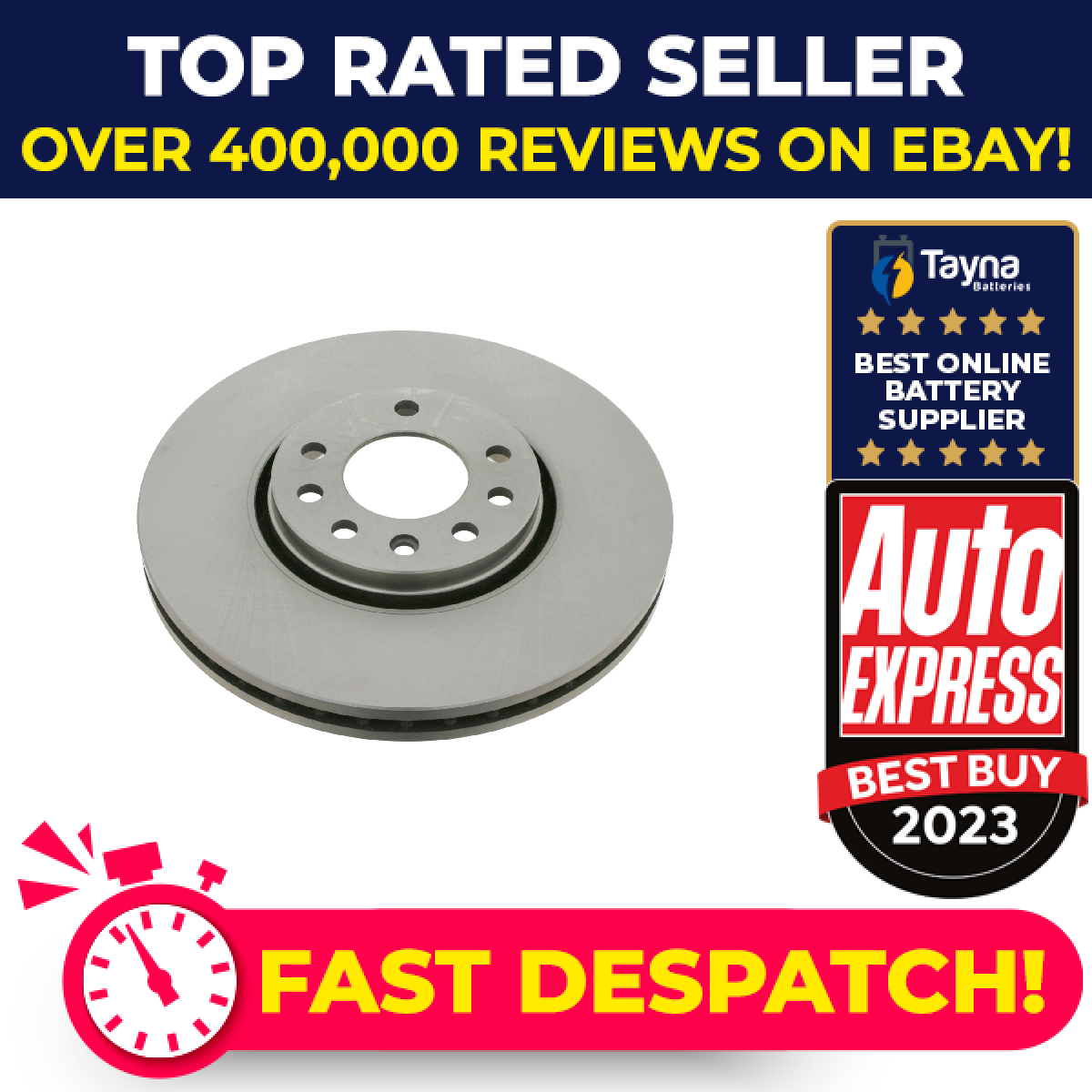 2x Brake Discs Pair Vented fits CADILLAC BLS Front 2.0 2.8 1.9D 2006 on 302mm