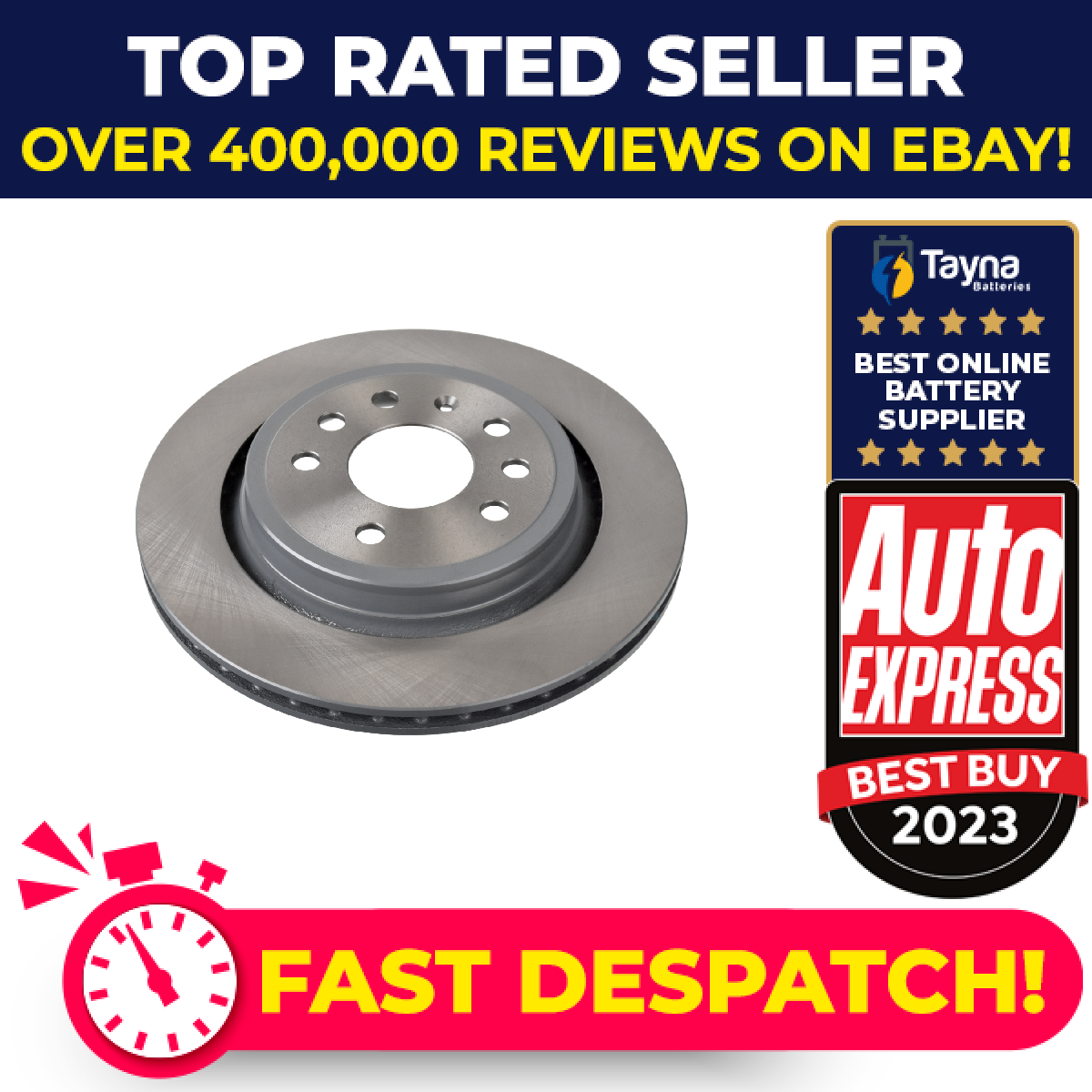 2x Brake Discs Pair Vented fits CADILLAC BLS Rear 2.0 2.8 1.9D 2006 on 292mm Set
