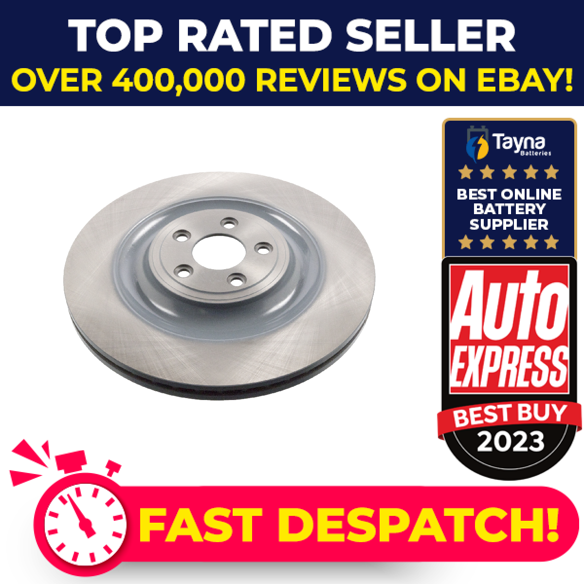 2x Brake Discs Pair Vented fits JAGUAR XKR X150 5.0 Rear 09 to 14 376mm Set New