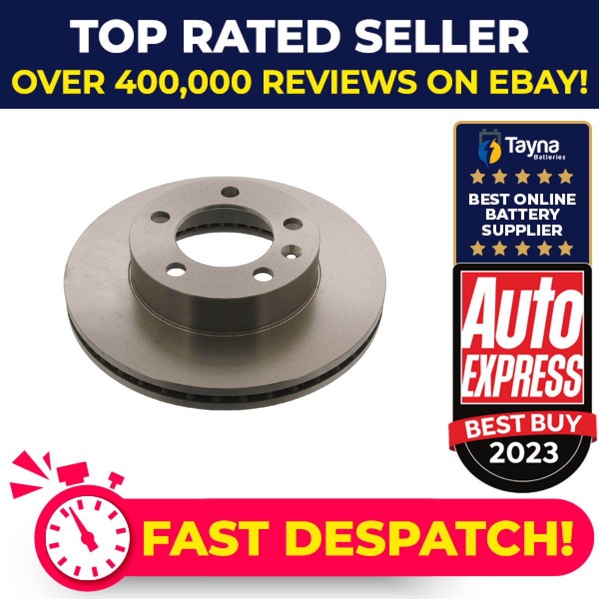 2x Brake Discs Pair Vented fits RENAULT MASTER Mk3 Front 2018 on 5AQ604 302mm