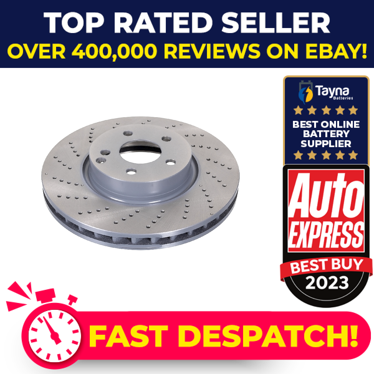 2x Brake Discs Pair Vented fits MERCEDES E200 Front 1.8 2.0 2.2D 03 to 16 322mm