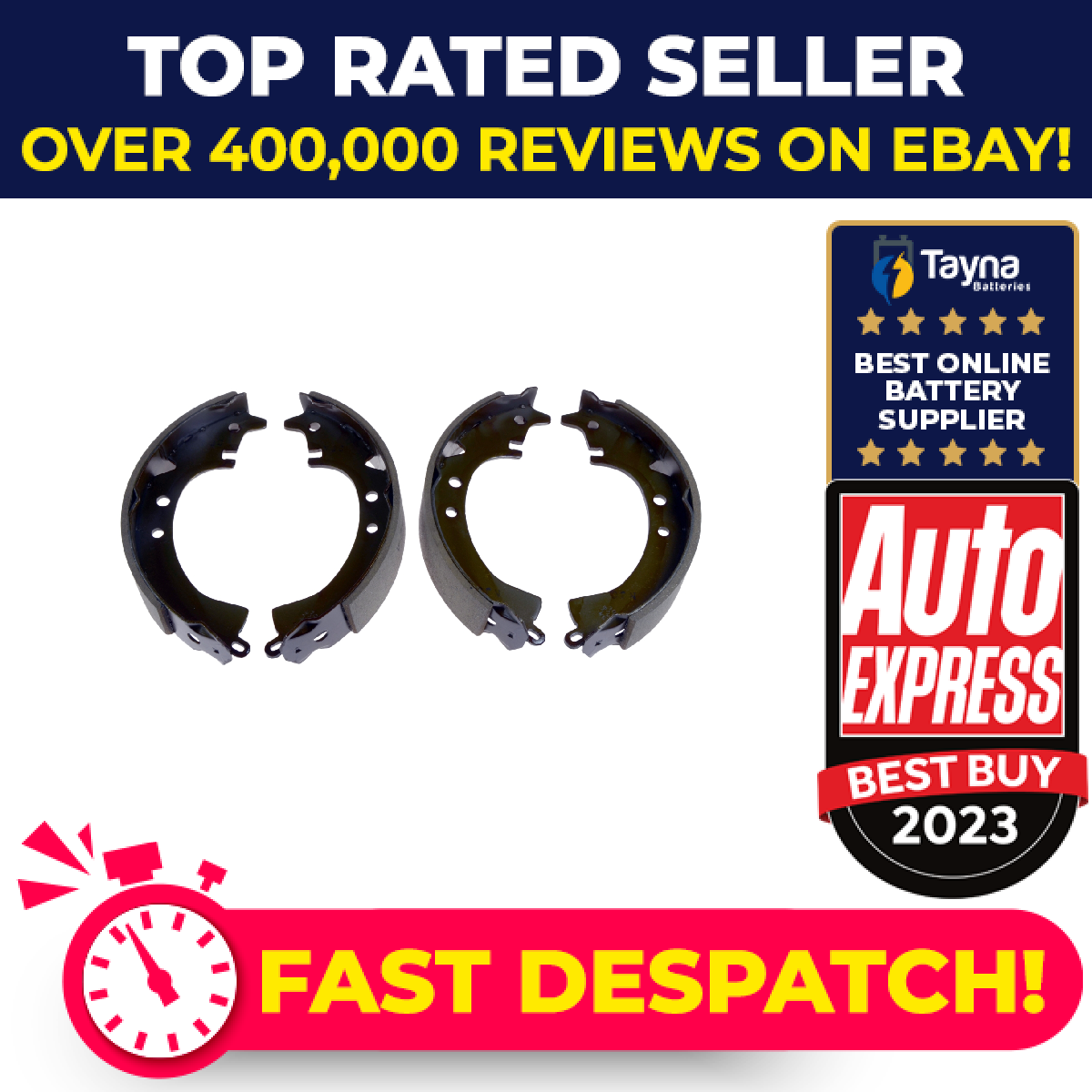 Brake Shoes Set fits TOYOTA LITEACE CM20, CM35V 1.8D 82 to 88 1C Blue Print New
