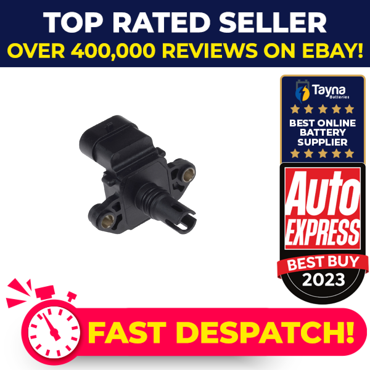 Land Rover Map Sensor MAP Sensor fits LAND ROVER FREELANDER L314 1.8 2.5 98 to 06 Manifold ...