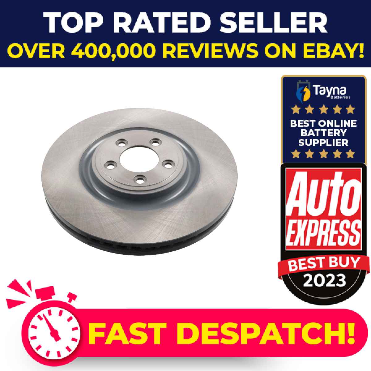Brake Disc Single Vented fits JAGUAR XK8 X150 4.2 Front 06 to 14 SG(AJ33) 355mm