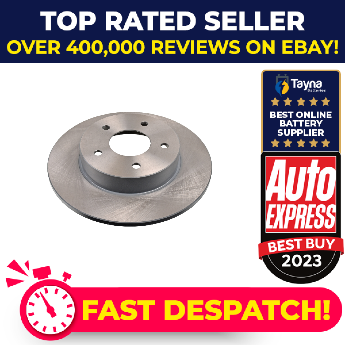 2x Brake Discs Pair Solid fits NISSAN ALMERA V10 2.2D Rear 00 to 06 YD22DDTi Set