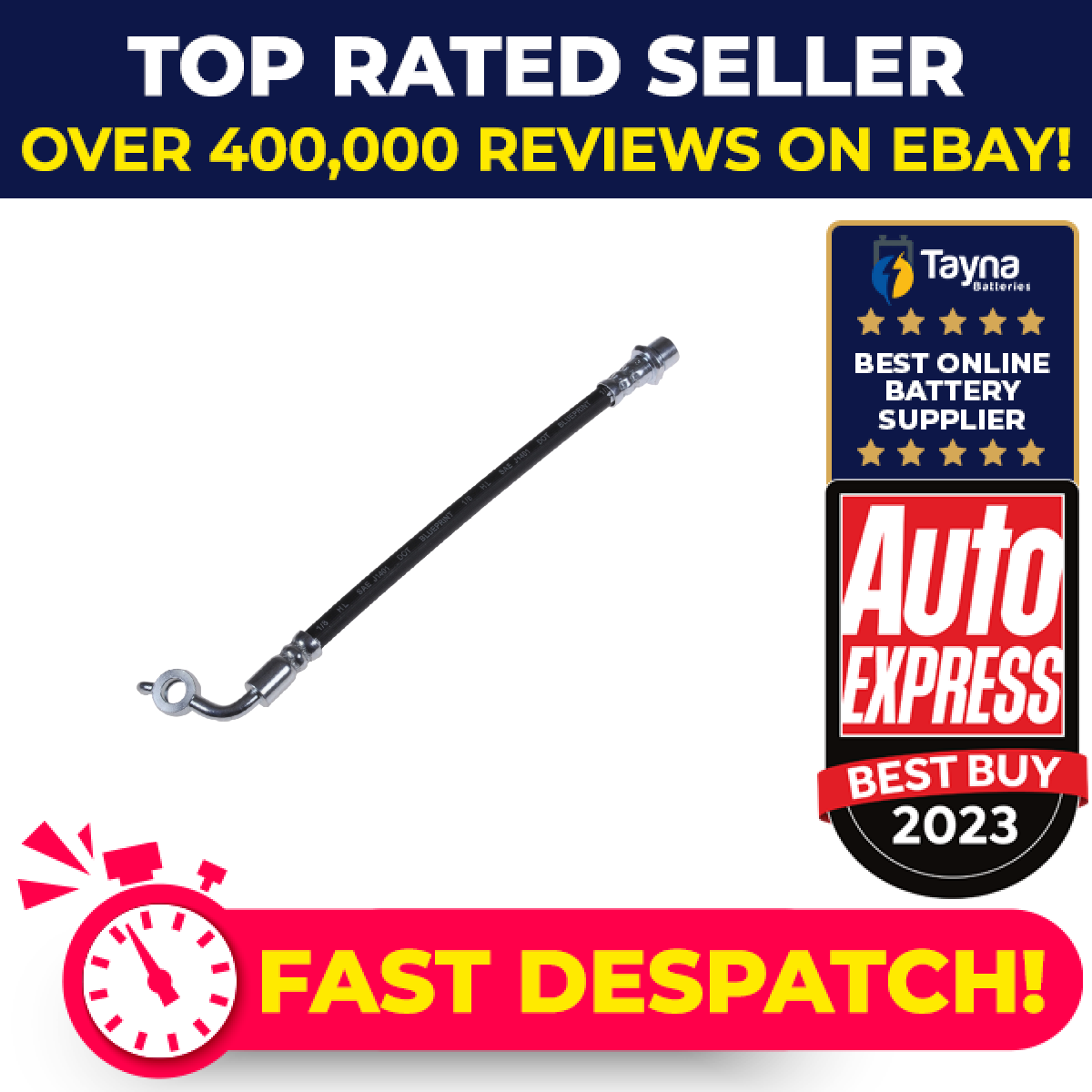 Brake Hose fits TOYOTA HI-ACE Mk4 2.7 Front Right 98 to 05 3RZ-FE Hydraulic New