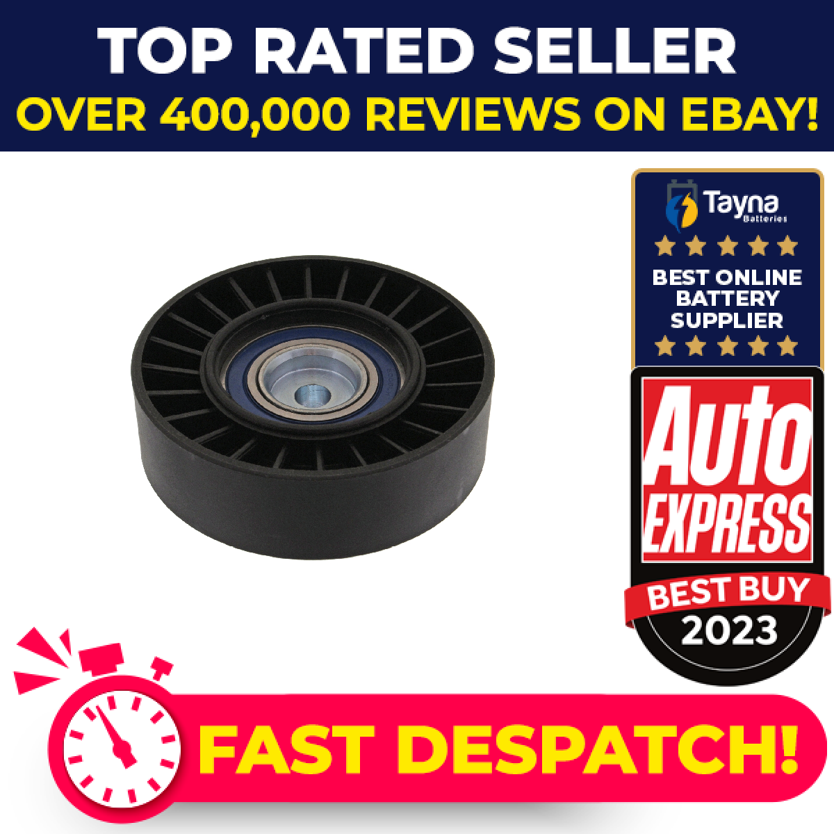 Aux Belt Idler Pulley fits ALFA ROMEO SPIDER 916 2.0 95 to 05 Guide Deflection