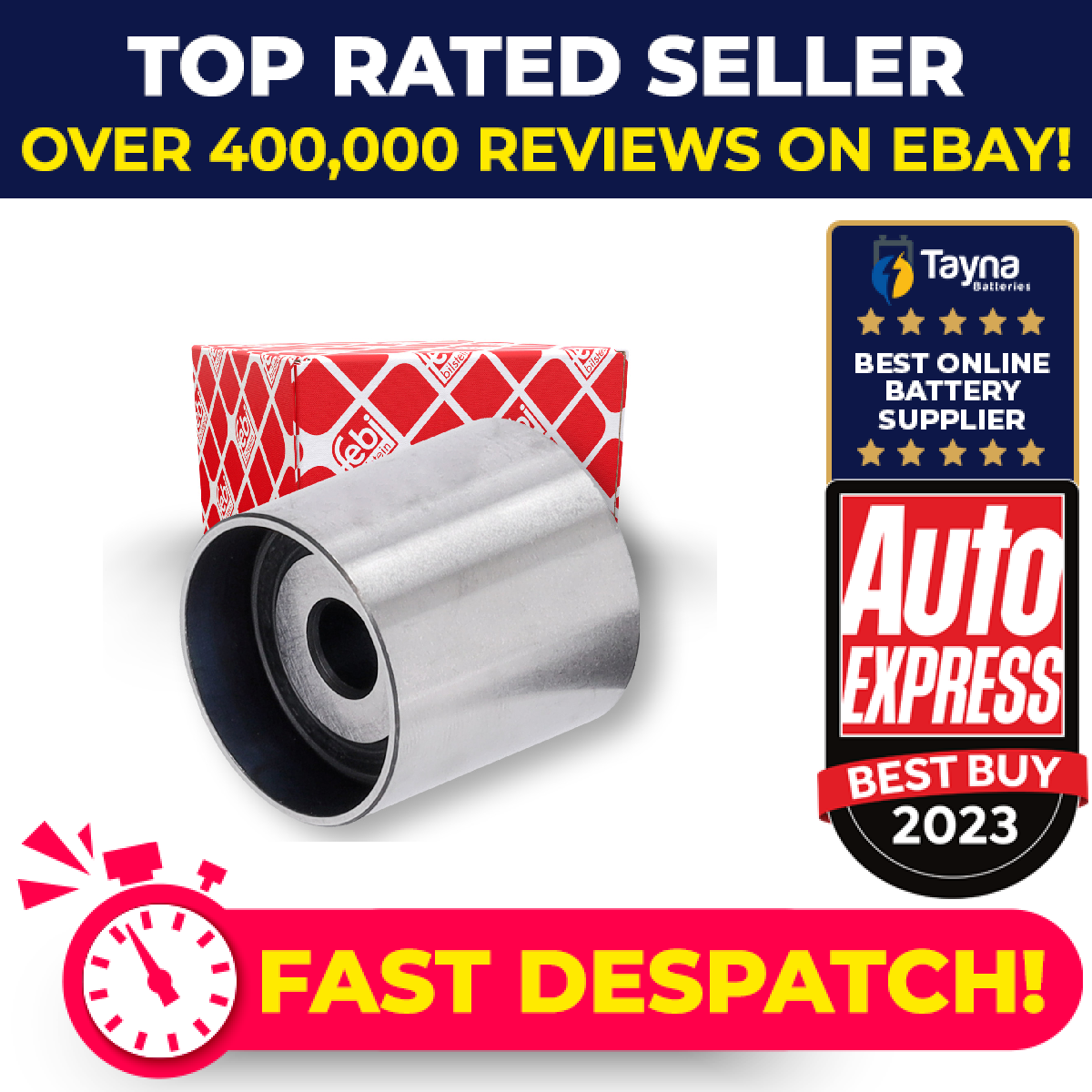Timing Belt Guide Pulley fits MAN 65958010004 Febi Genuine Quality Guaranteed