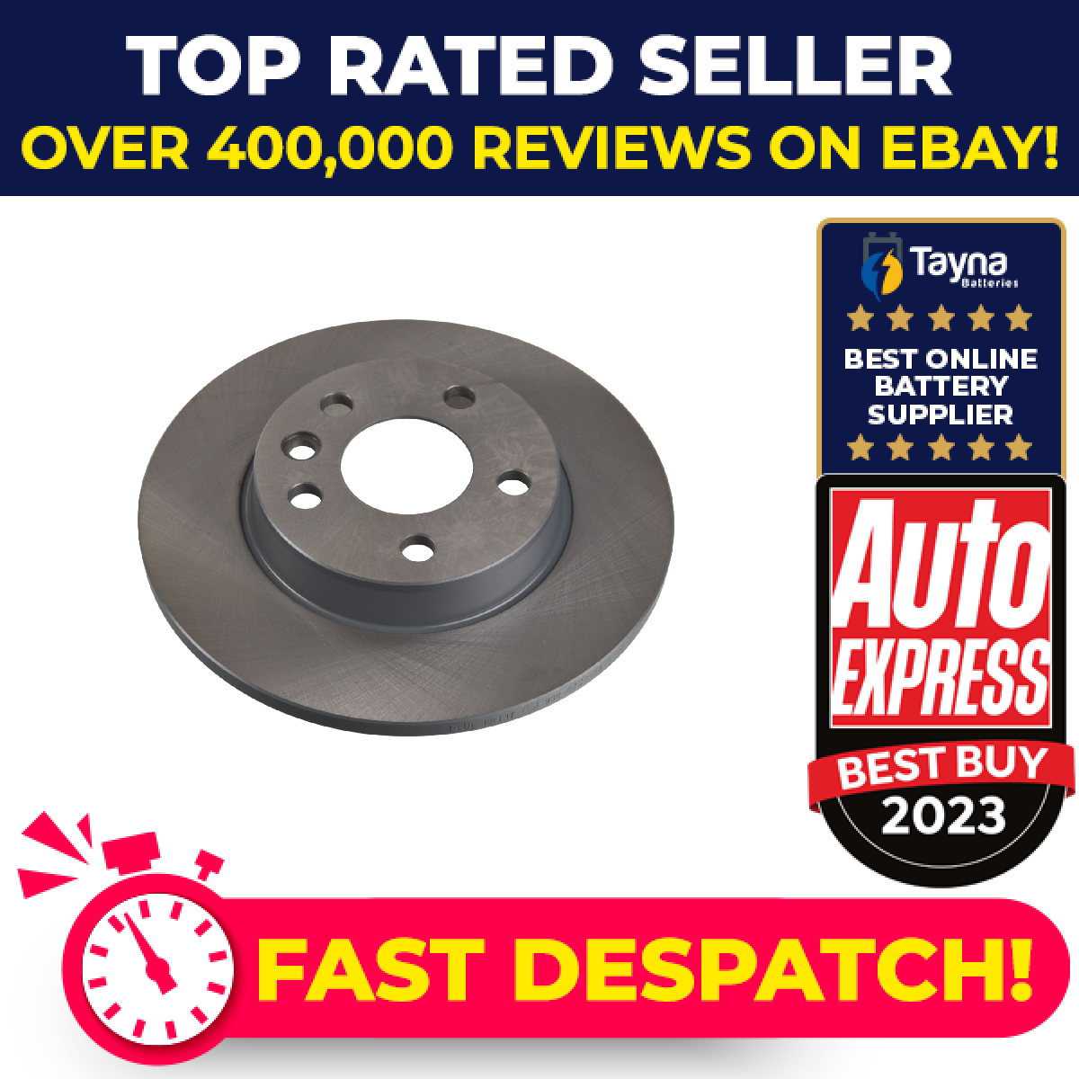 2x Brake Discs Pair Solid fits VW TRANSPORTER Mk4 2.4D Rear 90 to 03 280mm Set