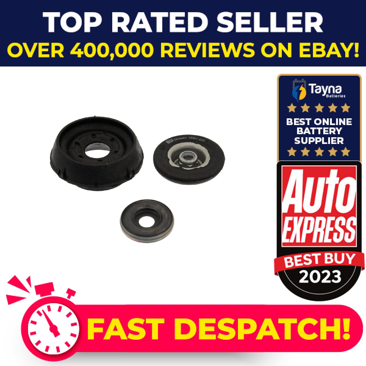 Top Strut Mounting fits RENAULT CLIO Mk2 1.2 Front 1998 on 543A00300R Febi New