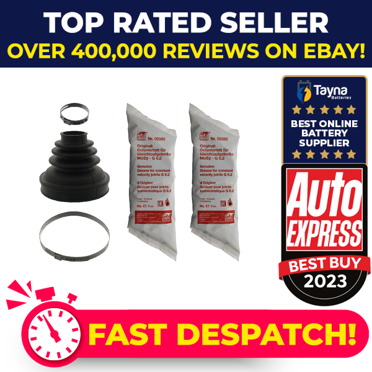 CV Joint Boot fits TOYOTA PROACE 2.0D 2013 on C.V. Driveshaft Gaiter SU001A2874
