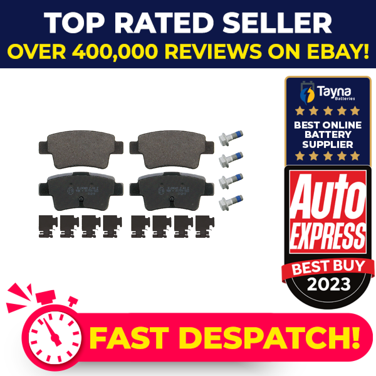 Brake Pads Set fits VAUXHALL CORSA D 1.2 Rear 2006 on 093169177 1605230 Febi New