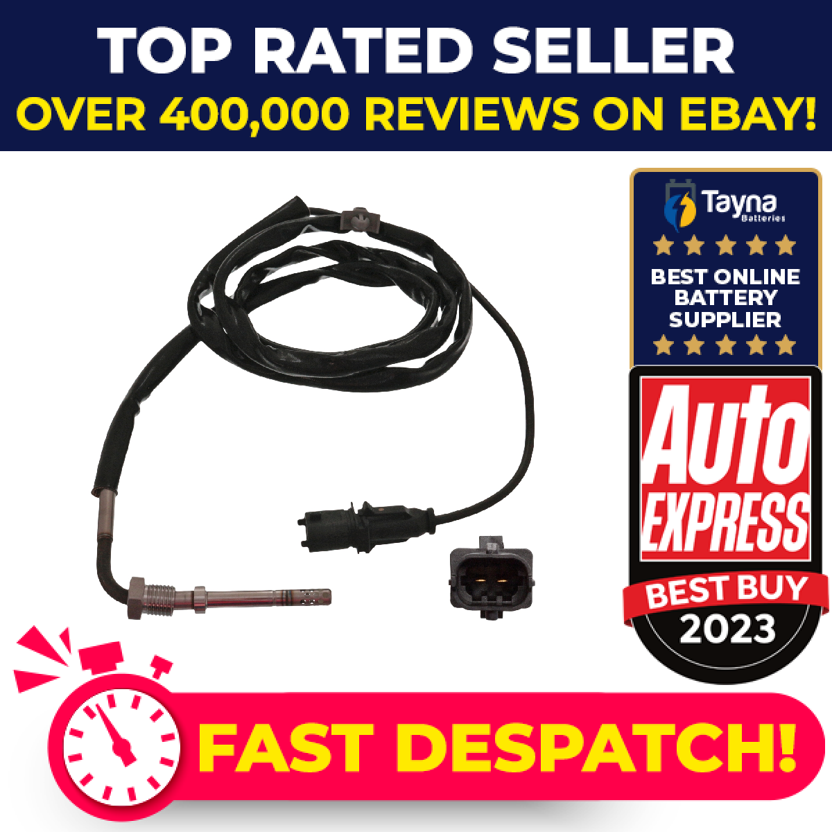 Exhaust Temperature Sensor fits OPEL VECTRA C 1.9D 04 to 09 055557466 0855415