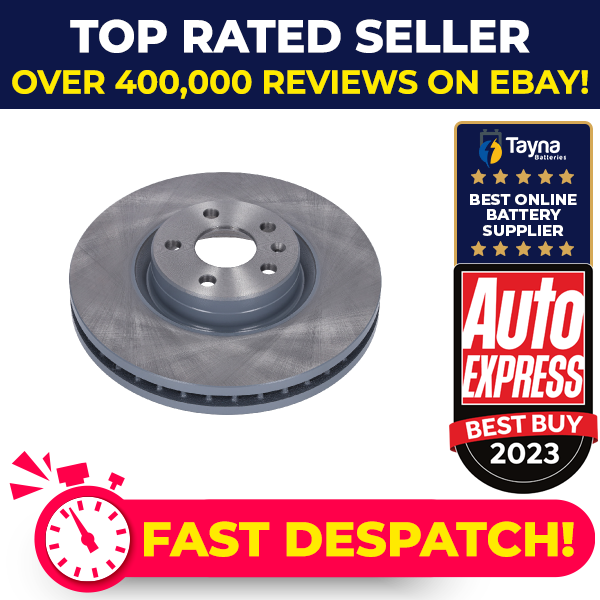 2x Brake Discs Pair Vented fits VOLVO V90 Mk2 2.0 Front 2016 on 322mm Set Febi