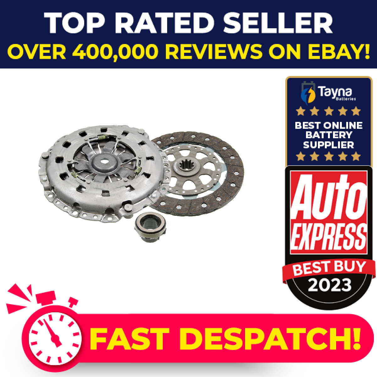 Clutch Kit 3pc (Cover+Plate+Releaser) fits BMW 320D E46 2.0D 98 to 01 Blue Print