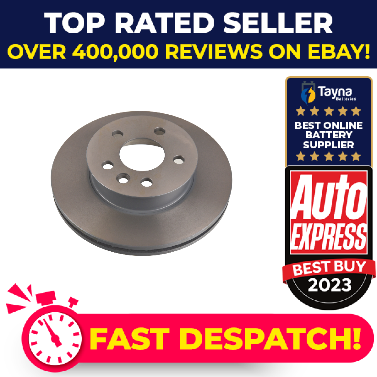 2x Brake Discs Pair Vented fits VW TRANSPORTER Mk4 2.5D Front 95 to 03 ACV 280mm