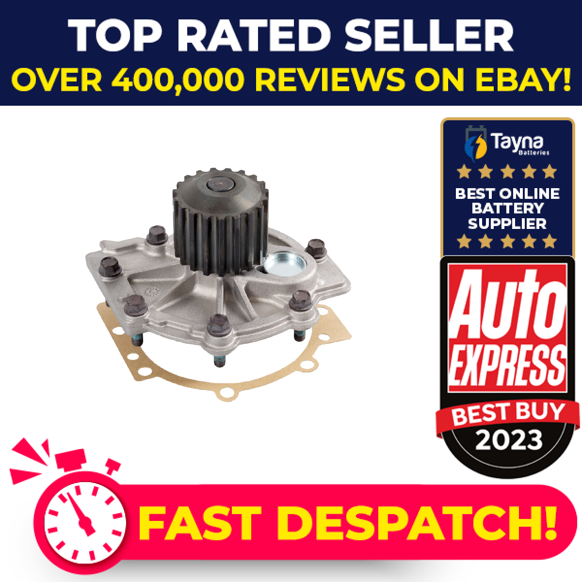 Water Pump 107804 Febi Coolant 31368179 31368179SK1 Genuine Quality Guaranteed