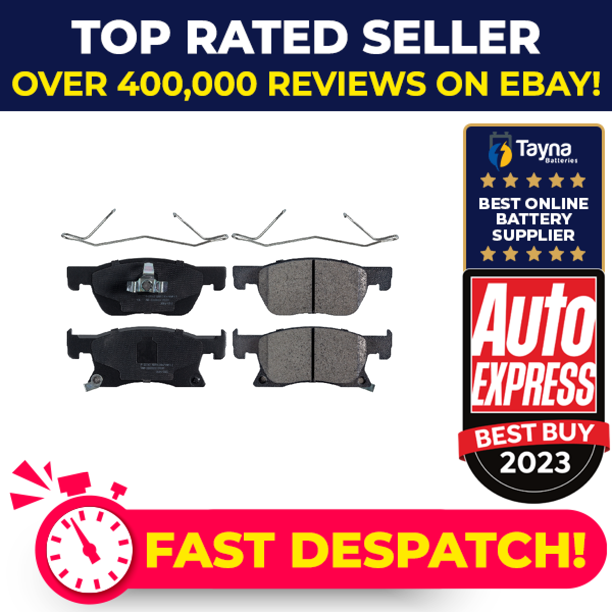 Brake Pads Set fits VAUXHALL ASTRA K 1.2 Front 2019 on 013478300 039103797 Febi