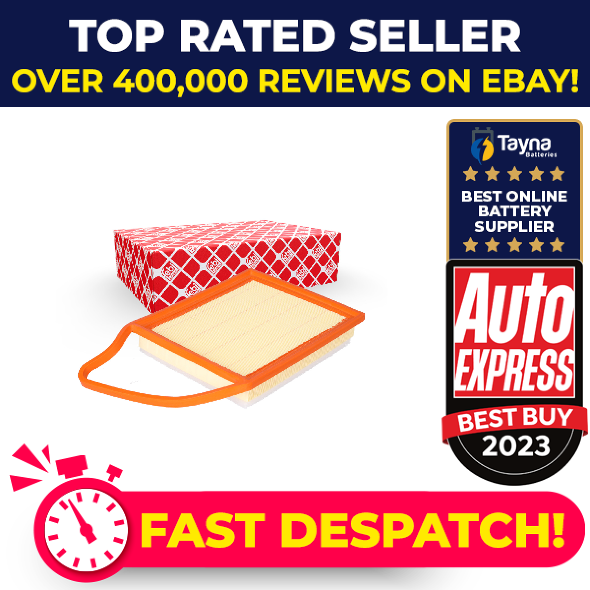 Air Filter fits PEUGEOT 208 CR, Mk1 1.4D 1.6D 12 to 19 1444TV 1611891580 Febi