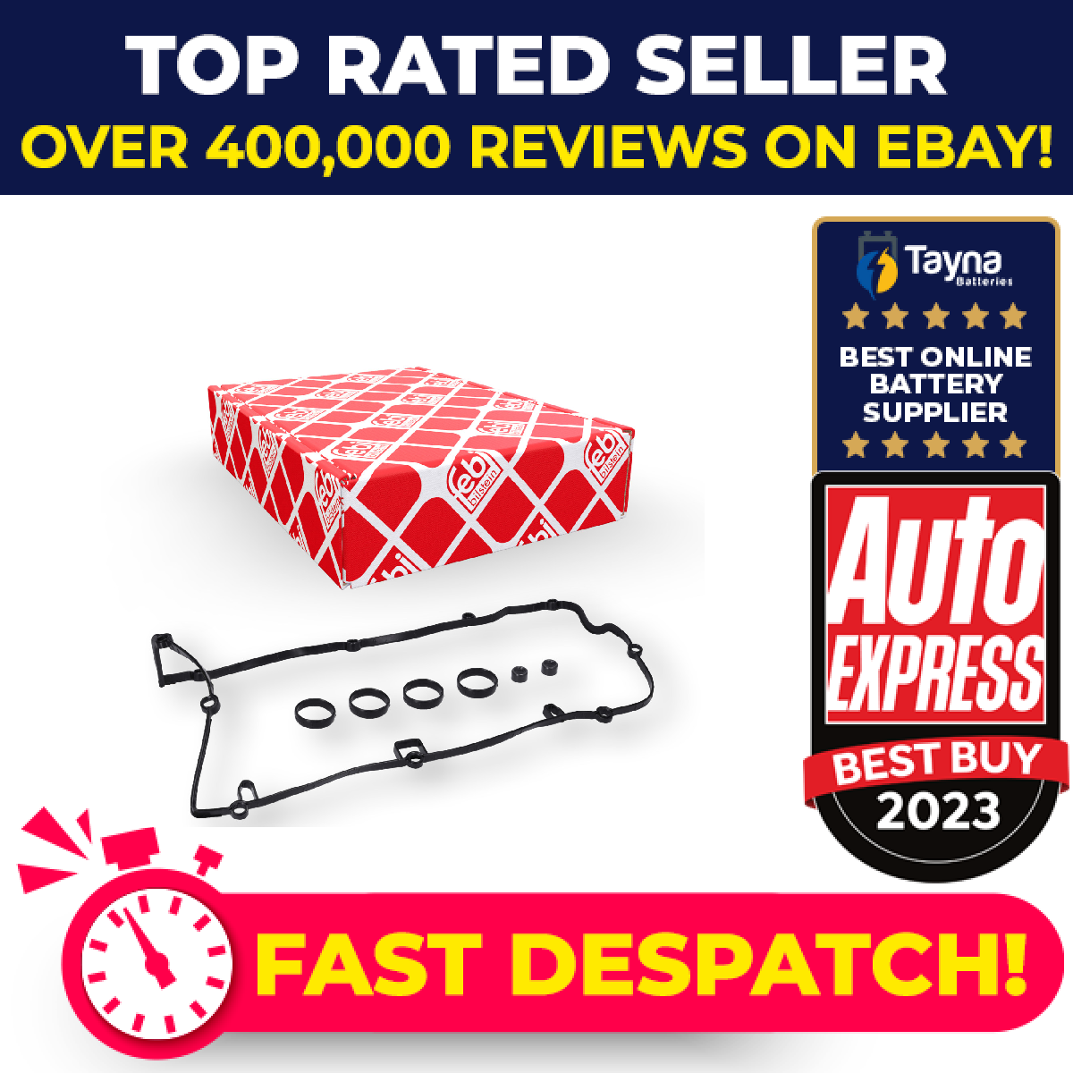 Rocker Cover Gasket fits PEUGEOT 508 Mk2 1.6 2018 on 0249G9 249G9 Febi Quality