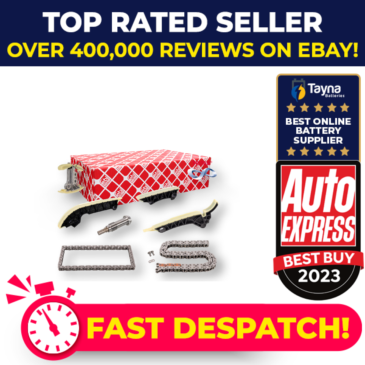 Timing Chain Kit fits MERCEDES A220D 2.0D 2018 on OM654.920 0009934102 Febi New