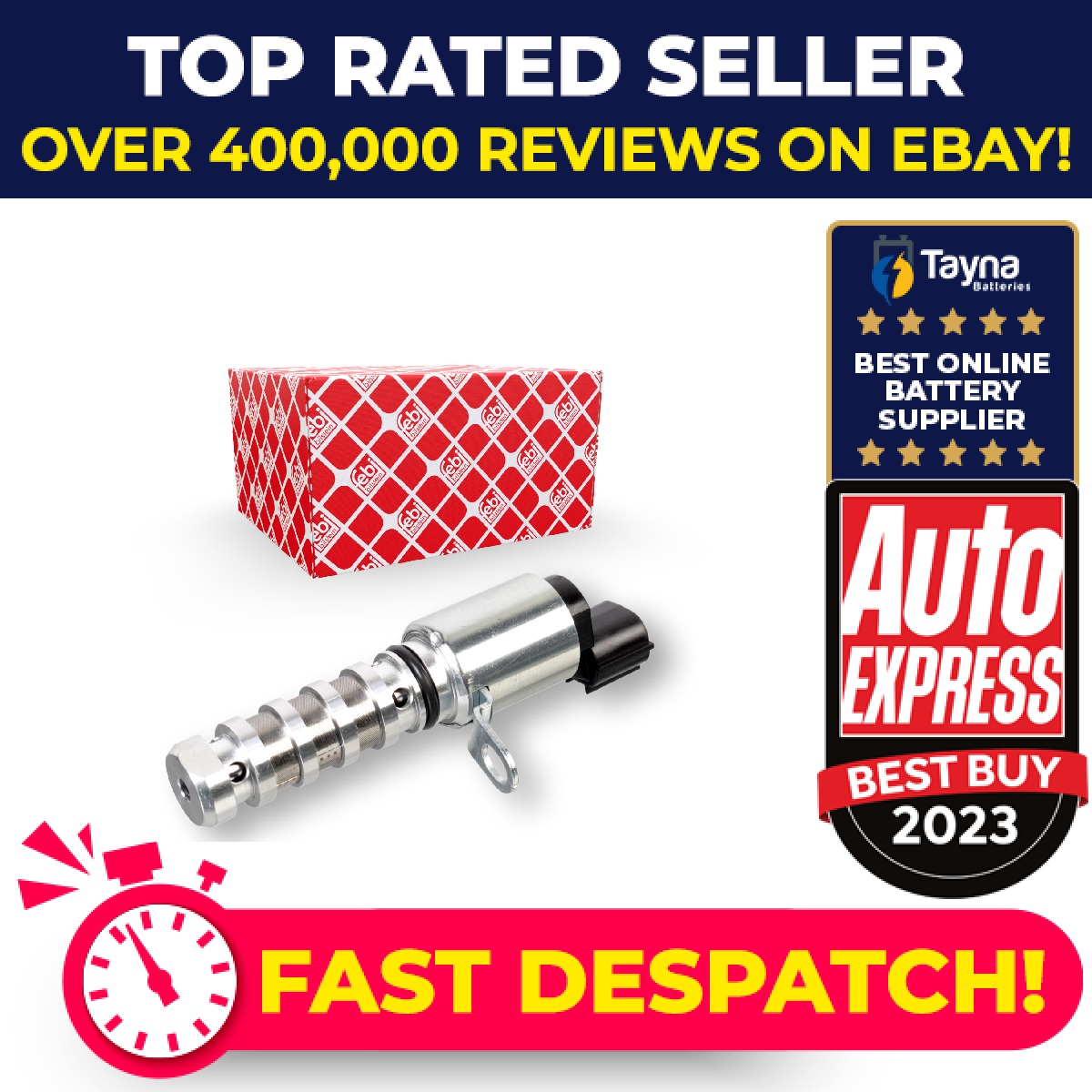 Camshaft Adjuster Valve fits HYUNDAI ix20 JC 1.6 Intake side 10 to 19 G4FC Febi