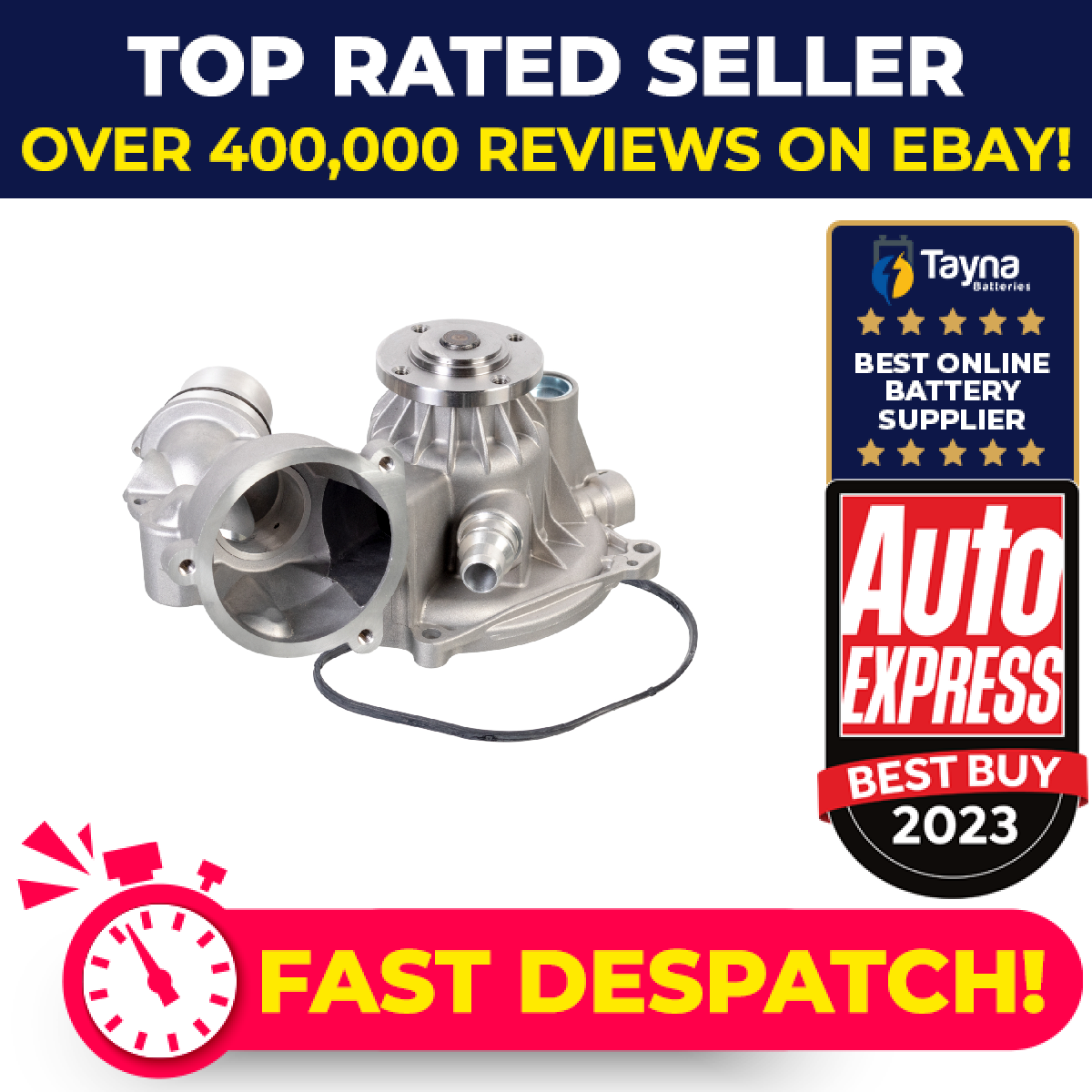 Water Pump fits BMW 740 E65 4.0 05 to 08 N62B40A Coolant 11517531859 11517531860