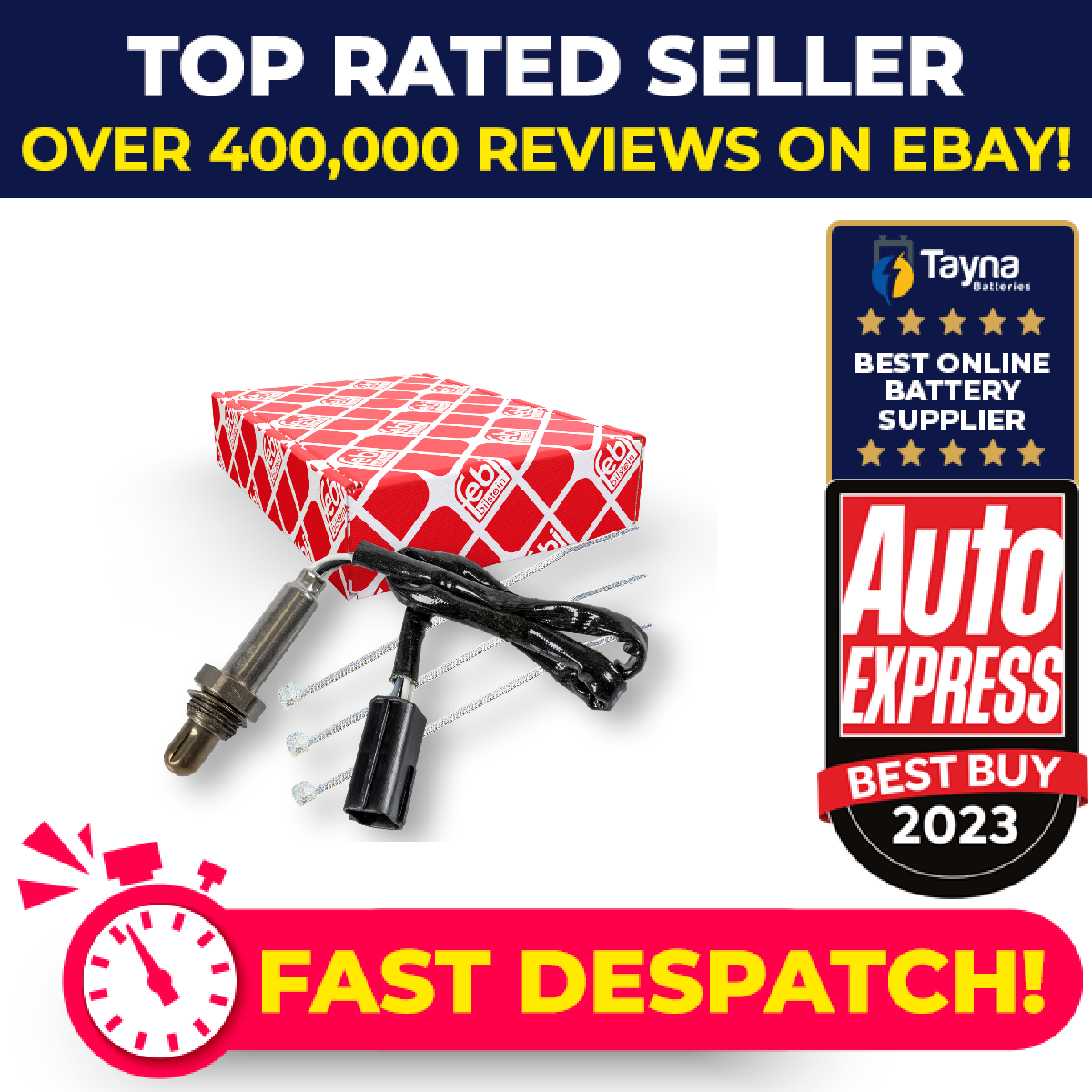 Lambda Sensor fits CHEVROLET CAPTIVA 2.4 Pre Cat 2006 on Oxygen 96418971 Febi