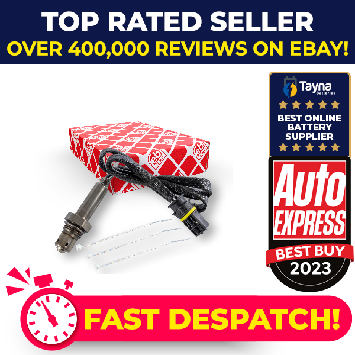 Lambda Sensor fits MERCEDES Oxygen A0015400617 A0015405017 A0015405117 Febi New