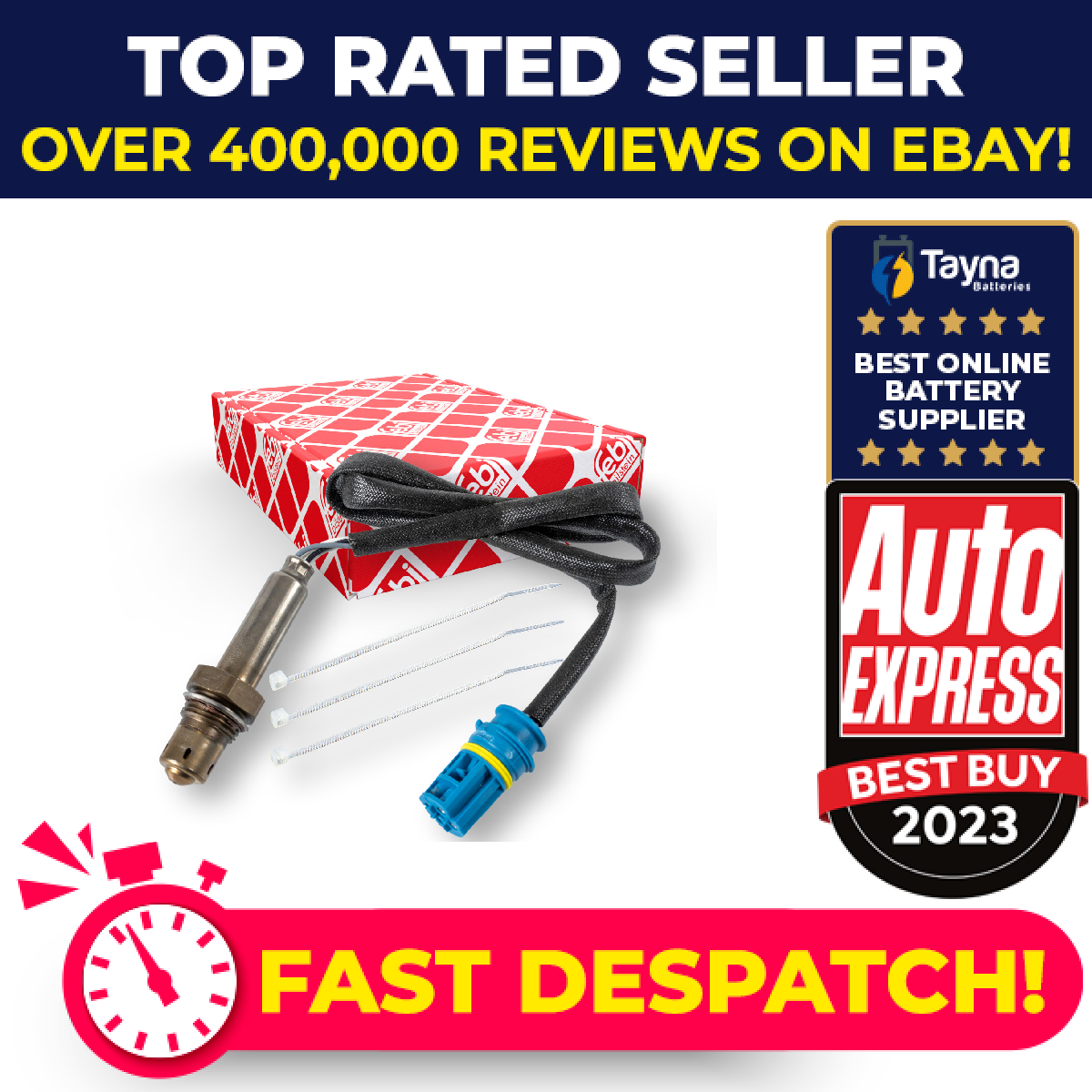 Lambda Sensor fits BMW 130 E81, E87 3.0 05 to 11 Oxygen 11787512108 11787512109