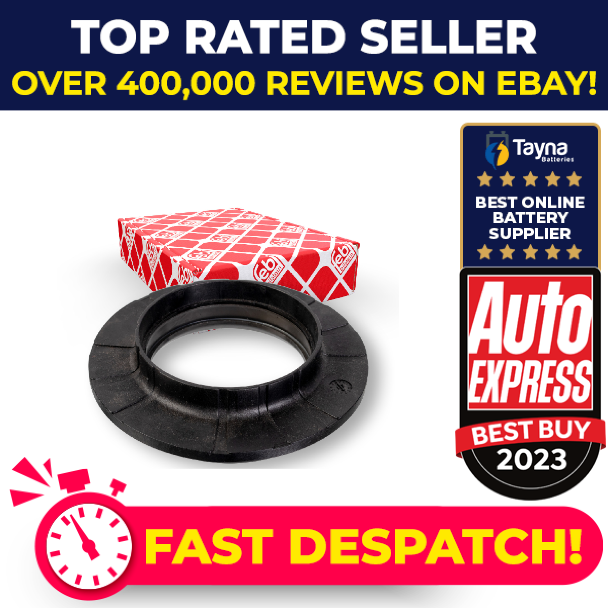 Strut Anti Friction Bearing fits PEUGEOT BOXER 2.0D Front Left or Right 2015 on